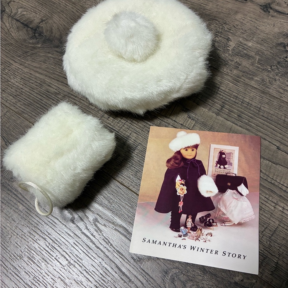 Pleasant company American girl Samantha parkington elegant hat and muff winter